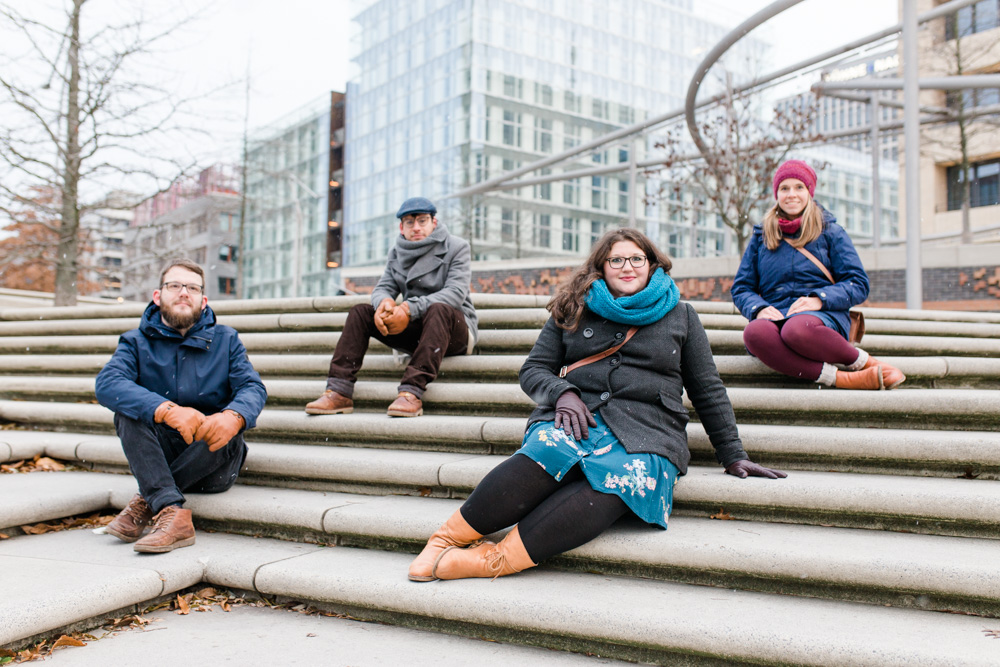 Freunde-Fotoshooting in der Speicherstadt und Hafencity